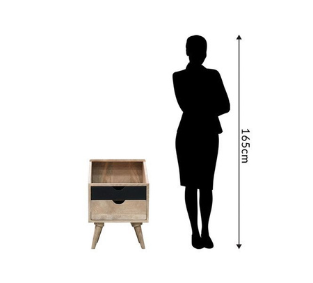 Szafka nocna scandi z szufladami OSLO-ST12-B