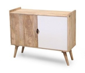 Drewniana szafka na nóżkach OSLO-ST03-W