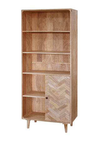 Drewniany regał z naturalnego drewna mango PQ-PR11-MN