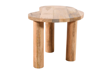 Stolik pomocniczy z mango naturalnego 60x40x45 cm RM-05-MN
