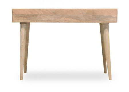 Konsola toaletka drewniana w skandynawskim stylu, konsola mango naturalne , jodełka , konsola drewniana PQ-PR02-MN