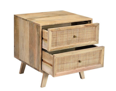 Rattanowa szafka nocna z szufladami GR-01-MN