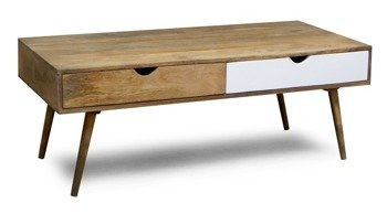 Stolik kawowy drewniany w skandynawskim stylu