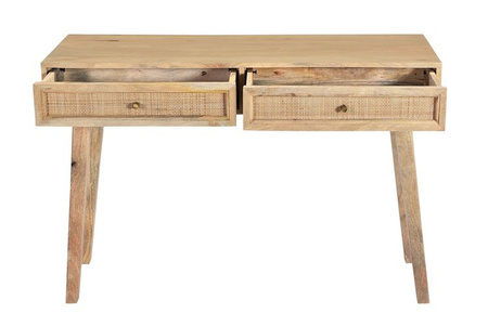 Drewniana konsola z szufladami w stylu boho GR-05-MN