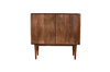Dwudrzwiowa komoda FT-05-MWL z drewna mango w kolorze orzech włoski 