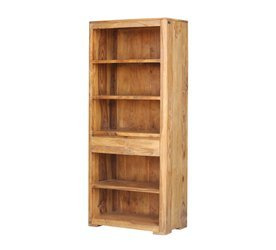 Minimalistyczna biblioteczka z drewna BA-07-TP