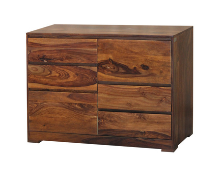 Bezuchwytowa komoda z drewna z szufladami CO-01-50P