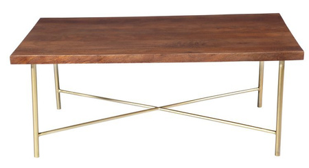 Glamour stolik kawowy na złotych nogach RG-06-MWL