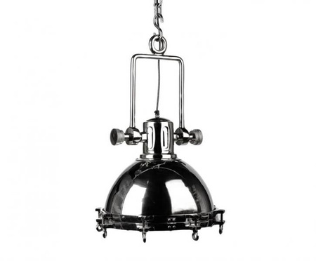 Lampa wisząca, niklowana, loft, industrialna