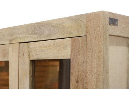 Minimalistyczna witryna drewniana z szufladami ML-11-MN