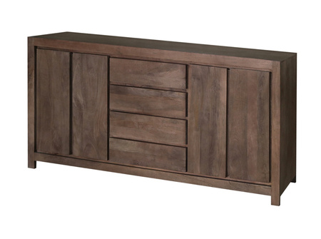 Klasyczna komoda drewniana w kolorze orzecha włoskiego NR-03-MWL