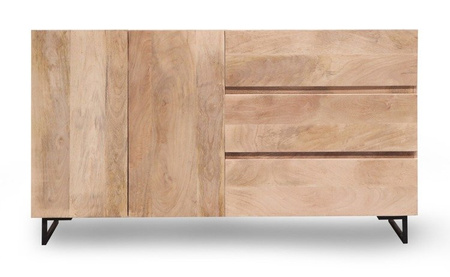 Nowoczesna komoda z naturalnego drewna Mango SH-01-MN