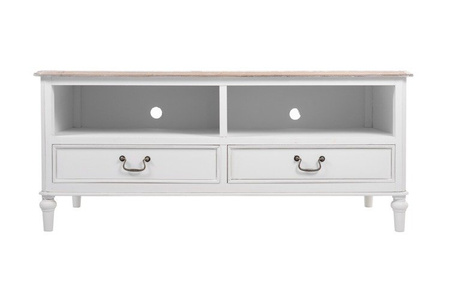 Biała szafka RTV z szufladami PR-SH034