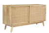 Naturalna komoda w stylu boho z przesuwnymi drzwiami GR-03-MN