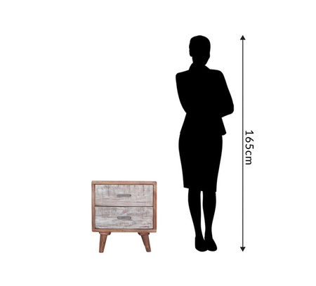 Skandynawska szafka nocna z drewna Akacji BR-10