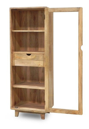 Wąska witryna z drewna Mango RT-10-MN