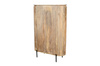 Duża komoda drewniana z drzwiami  i lamelowymi frontami HS-09-MN
