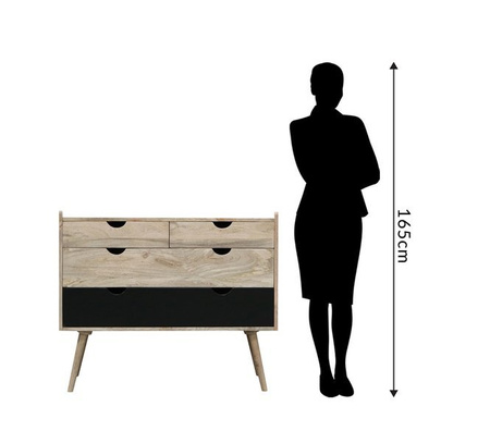 Drewniana komoda Scandi OSLO-ST10A-B