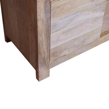 Drewniany regał mango z szafkami NR-07-MN