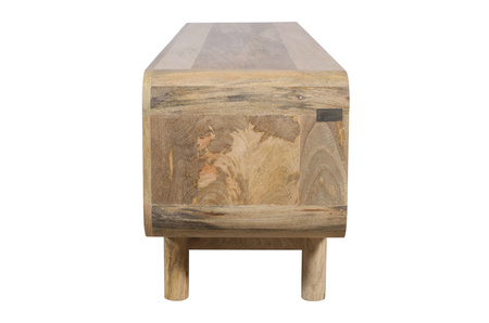 Szafka RTV mango 180 cm z litego drewna w stylu retro mid-century – natural BC-06-MN