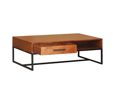 Industrialny stolik kawowy, ława z szufladą LV-1446-AWL