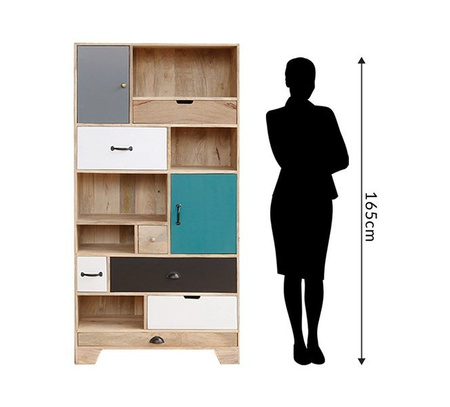 Skandynawski regał z szufladkami OSLO-SC1706