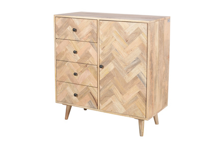 Skandynawska komoda z motywem parkietu PQ-PR06-MN