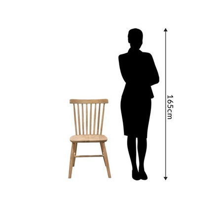 Krzesło patyczak w stylu scandi OSLO-UN54-MN