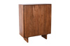 Drewniana komoda mango orzech włoski – wysoka, z drzwiami | kod HG‑02‑MWL