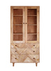 Skandynawska witryna z drewna mango z szufladami PQ-PR10-MN