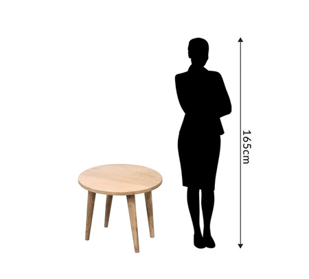 Okrągły stolik kawowy w stylu scandi OSLO-ST18