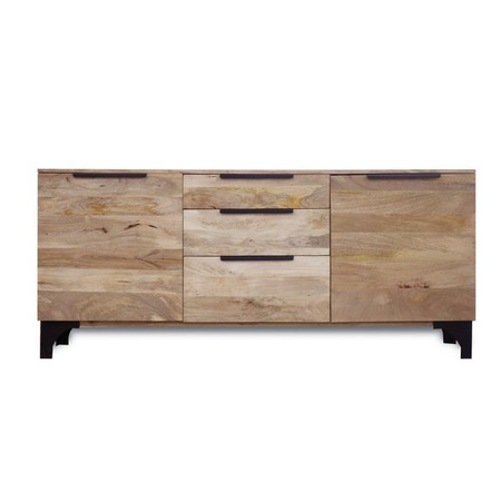 Industrialna komoda z czarnymi uchwytami SH-25-MN