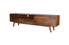 Nowoczesna szafka RTV z drewna Mango  w kolorze orzech włoski  ST-19-MWL