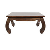 Orientalny kwadratowy stolik kawowy OPIUM 90x90 cm z drewna palisander OP-04-50P