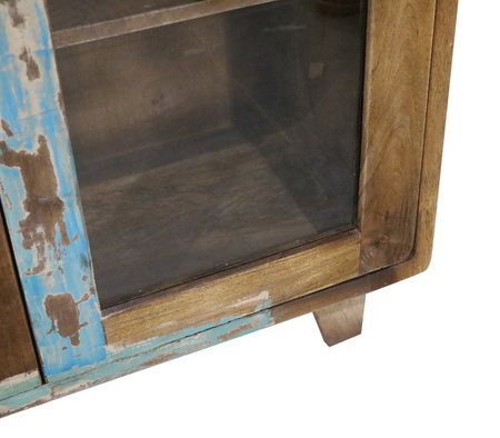 Drewniana witryna w stylu retro RT-09-RC