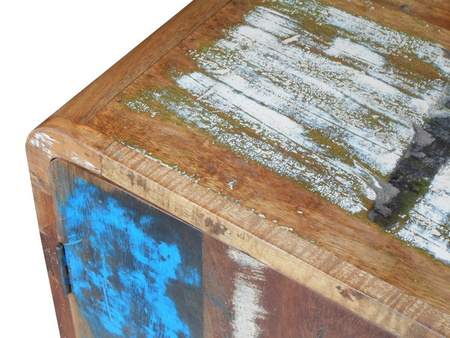 Komoda vintage z drewna z odzysku, stare drewno RT-01-RC
