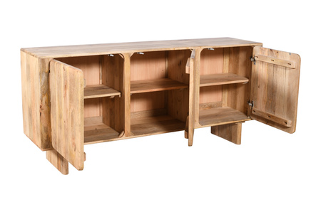 Komoda trzydrzwiowa z mango 165 cm naturalna HG-03-MN