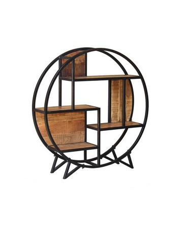 Okrągła biblioteczka w stylu loftowym MC-01-ANL