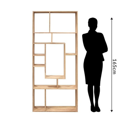 Nowoczesny regał z drewna REGAŁ-2-MN