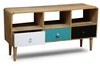 Skandynawska szafka pod telewizor z kolorowymi frontami OSLO-SC12A