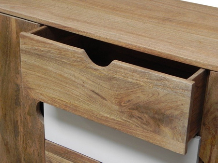 Drewniana komoda z litego drewna OSLO-ST09-W