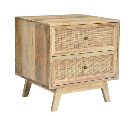 Rattanowa szafka nocna z szufladami GR-01-MN