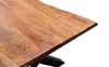 Drewniany stół z metalowym stelażem 100x210x76 TABLE-X-210
