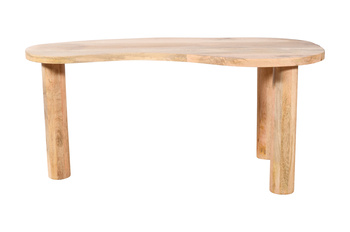 Stolik kawowy z mango naturalnego 100x55x40 cm o nieregularnym kształcie RM-04-MN