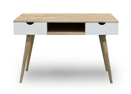 Nowoczesne biurko na toczonych nogach OSLO-ST21-W