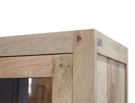 Masywna witryna z szufladami z drewna Mango ML-18-MN