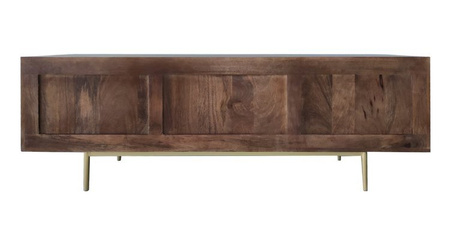 Modernistyczna szafka RTV z drewna mango KP-02-MWL