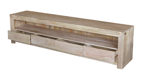 Duża szafka RTV z drewna mango z szufladami VR-31-MN