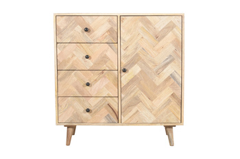 Skandynawska komoda z motywem parkietu PQ-PR06-MN