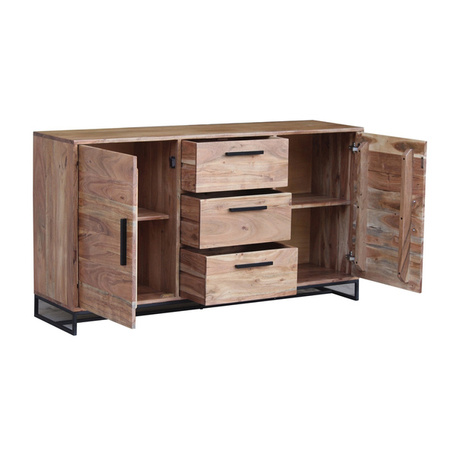 Loftowa komoda z metalowymi uchwytami LV-1439-ANL